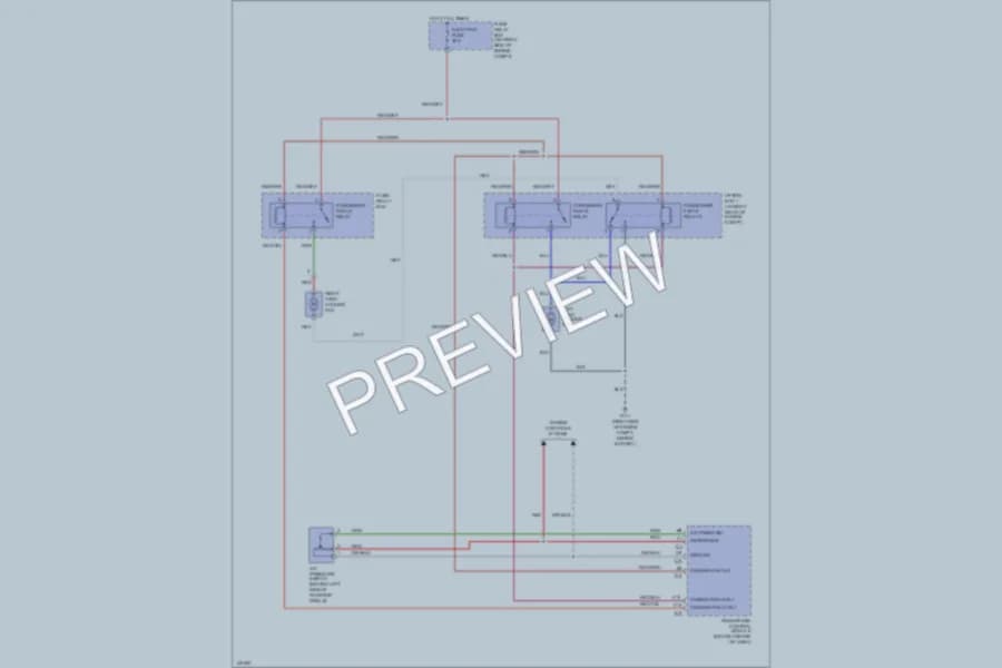 2001 Isuzu RodeoSport Cooling Fan wiring diagram preview