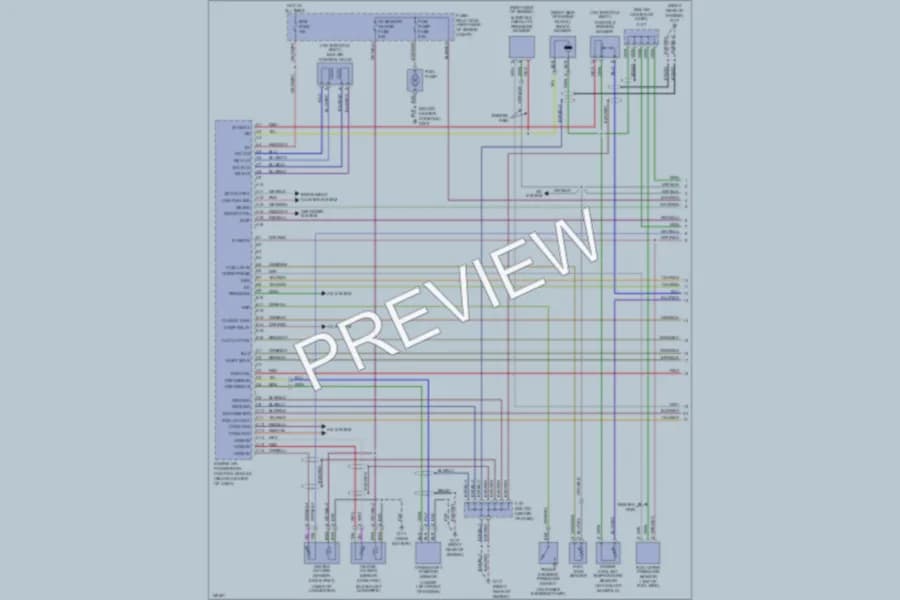 2001 Isuzu RodeoSport Engine Performance wiring diagram preview