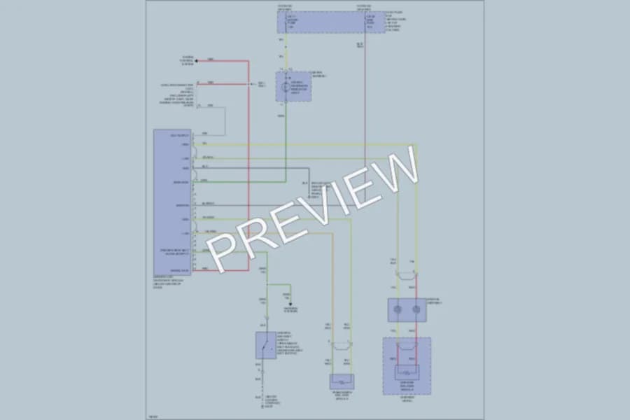 2001 Isuzu RodeoSport Supplemental Restraints wiring diagram preview