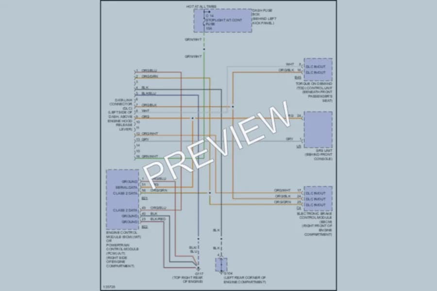 2001 Isuzu Trooper Computer Data Lines wiring diagram preview