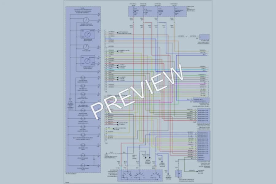 2001 Isuzu Trooper Instrument Cluster wiring diagram preview