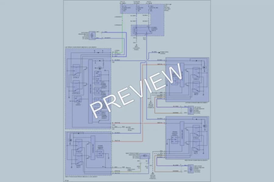 2001 Isuzu Trooper Power Windows wiring diagram preview