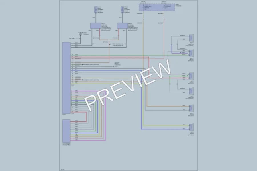 2001 Isuzu Trooper Radio wiring diagram preview