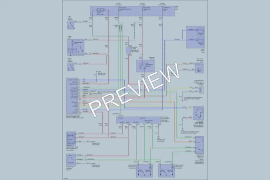 2001 Isuzu VehiCROSS Anti Theft wiring diagram preview