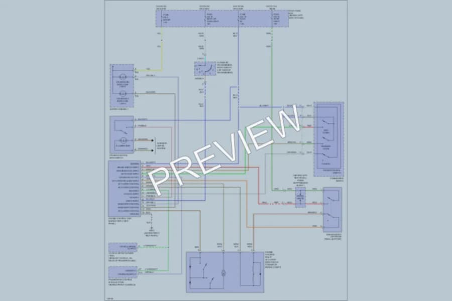 2001 Isuzu VehiCROSS Cruise Control wiring diagram preview