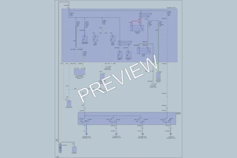 2001 Isuzu VehiCROSS Power Distribution wiring diagram preview
