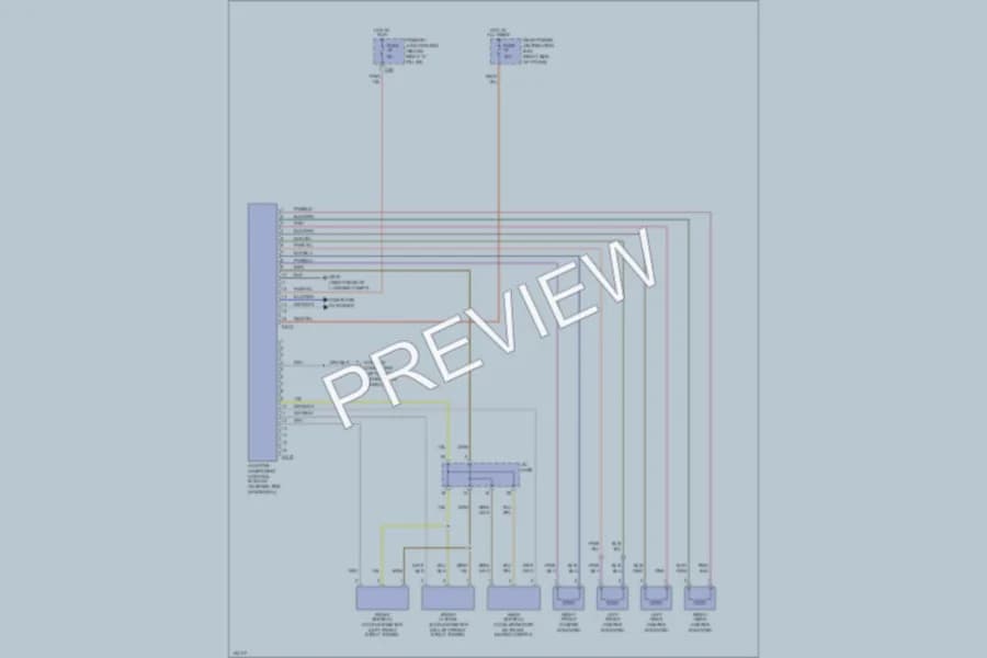 2001 Jaguar SType Electronic Suspension wiring diagram preview