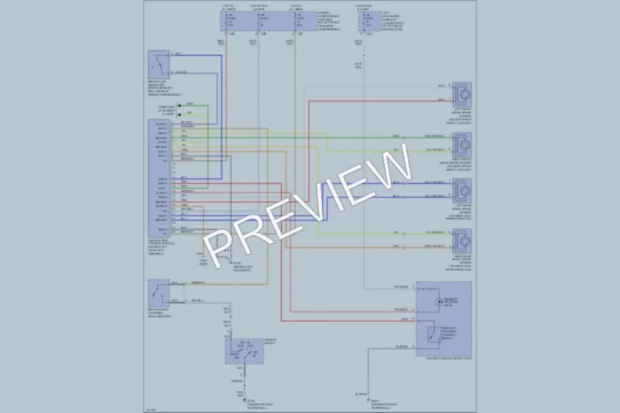 2001 Jaguar XJ8 Anti Lock Brakes wiring diagram preview