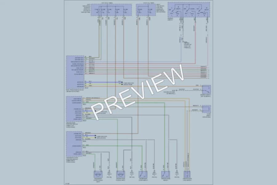 2001 Jaguar XJ8 Interior Lights wiring diagram preview