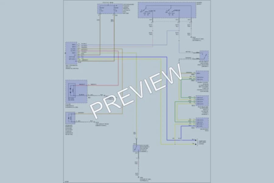2001 Jaguar XJ8 Shift Interlock wiring diagram preview