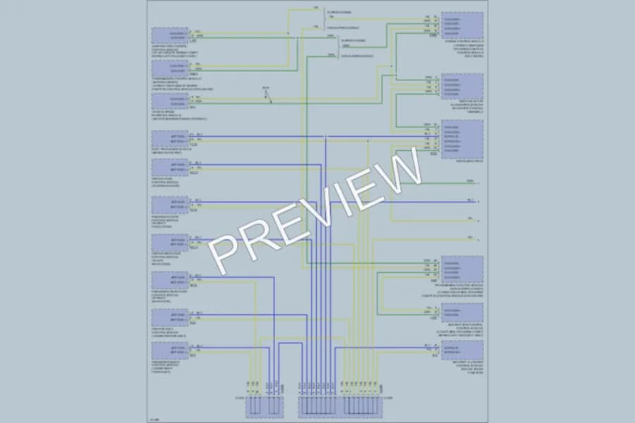 2001 Jaguar XJR Computer Data Lines wiring diagram preview
