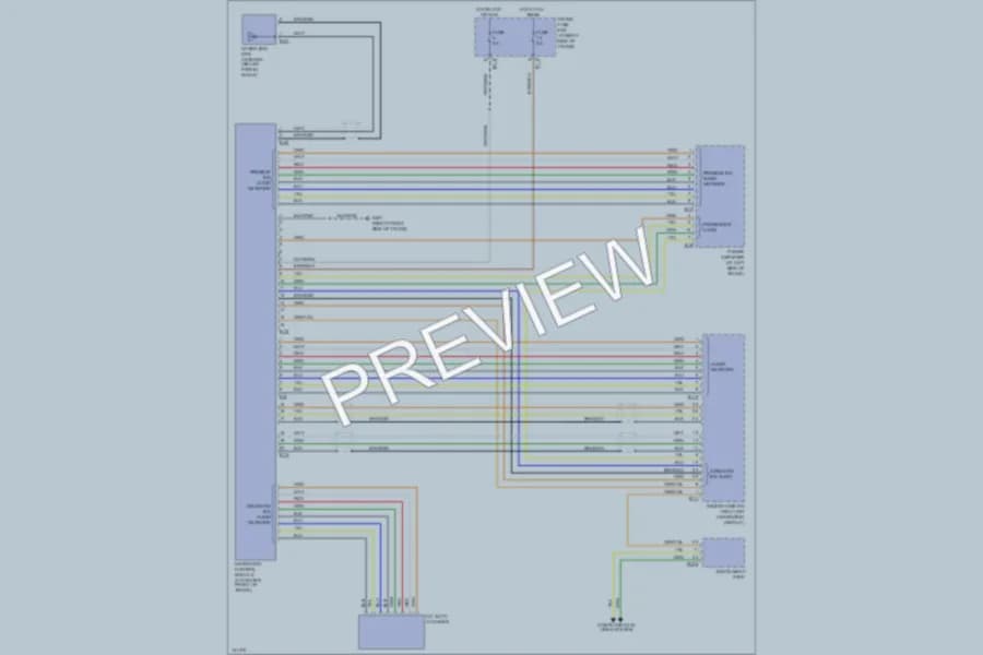 2001 Jaguar XJR Navigation wiring diagram preview