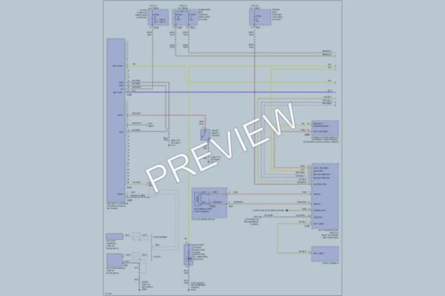 2001 Jaguar XK8 Anti Theft wiring diagram preview