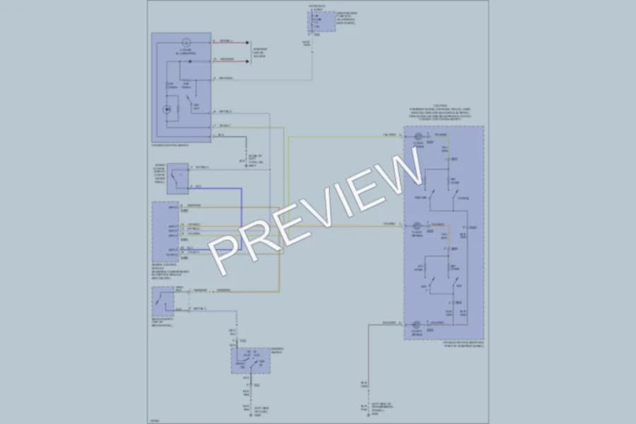 2001 Jaguar XK8 Cruise Control wiring diagram preview