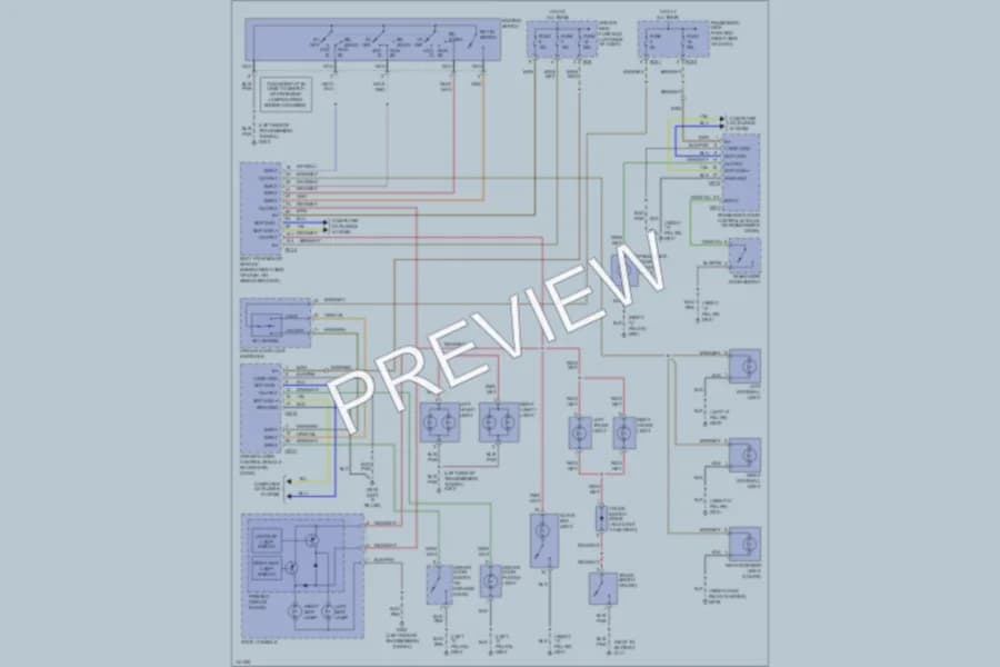 2001 Jaguar XK8 Interior Lights wiring diagram preview