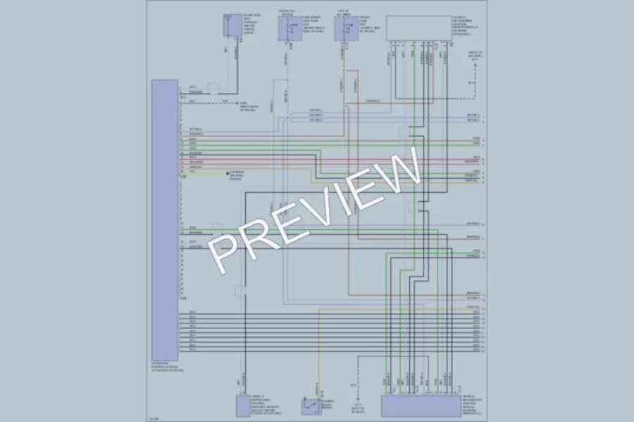 2001 Jaguar XK8 Navigation wiring diagram preview