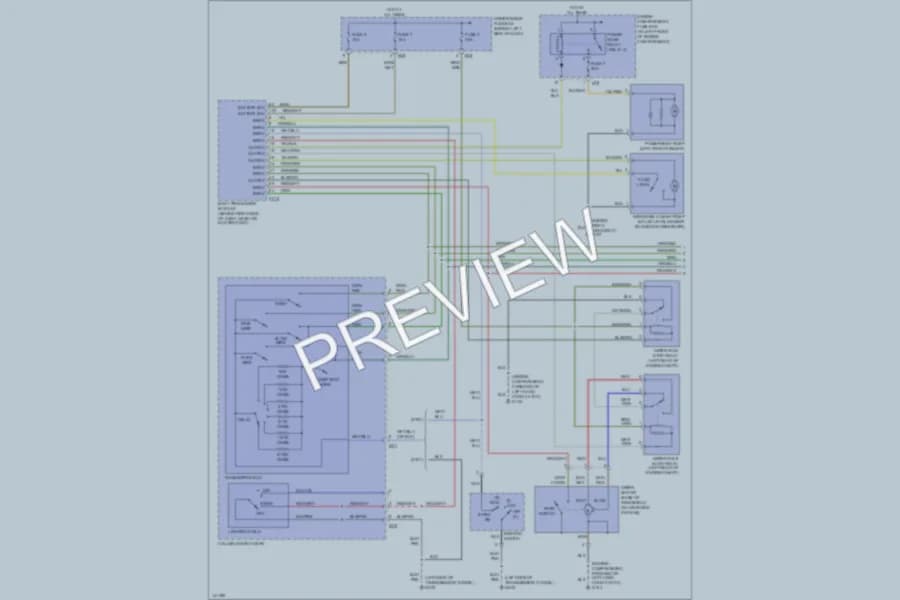2001 Jaguar XK8 Wiper Washer wiring diagram preview