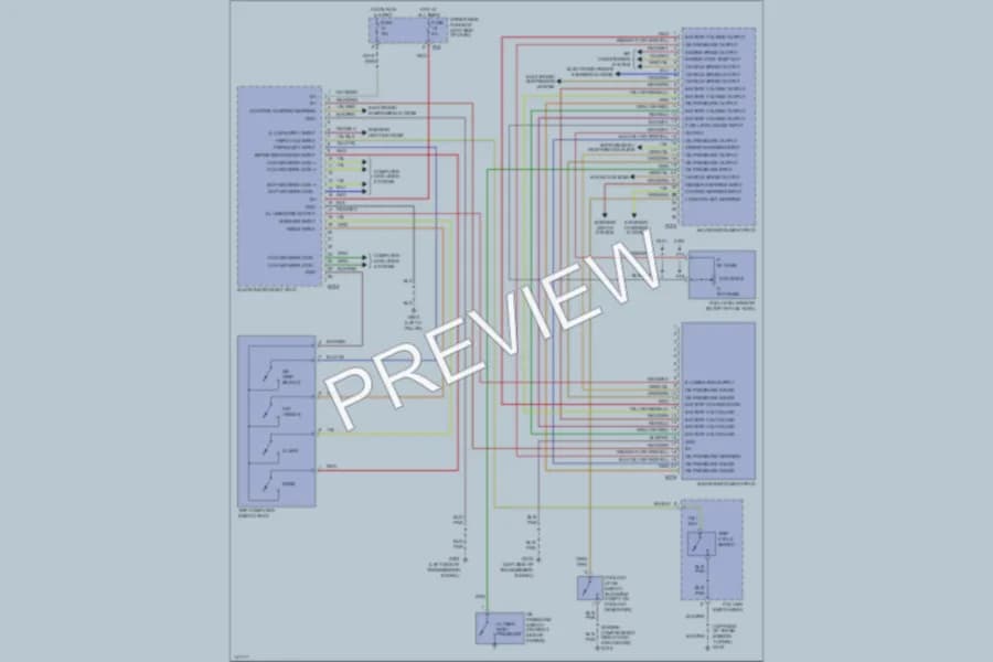 2001 Jaguar XKR Instrument Cluster wiring diagram preview
