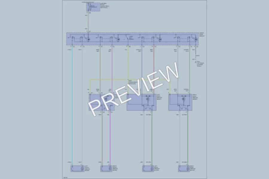2001 Jeep Cherokee Power Windows wiring diagram preview