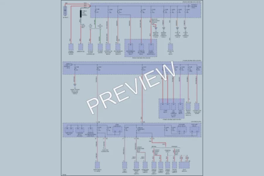 2001 Jeep GrandCherokee Power Distribution wiring diagram preview