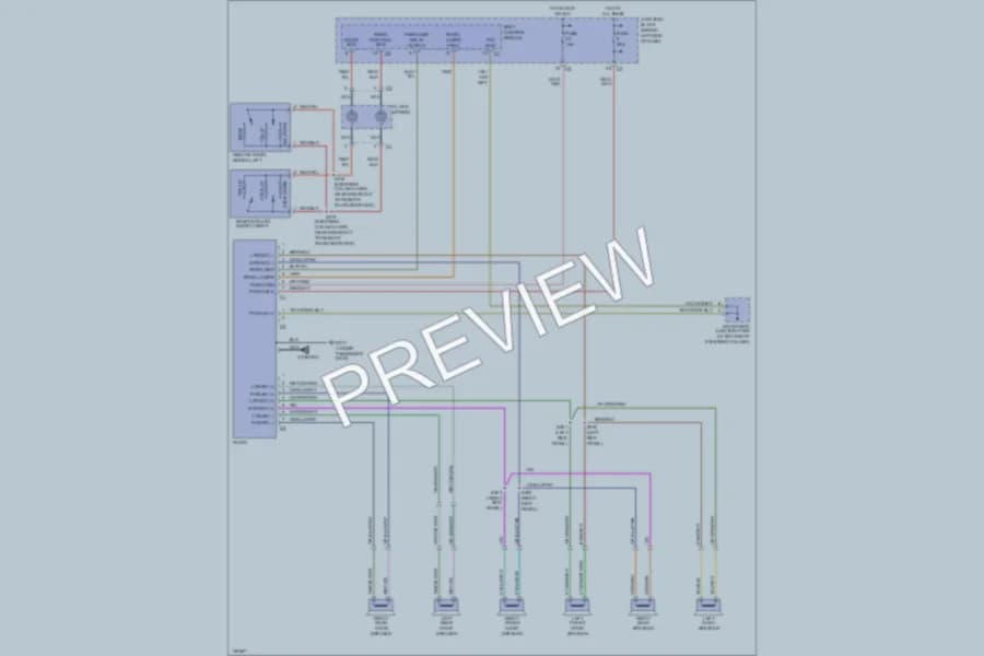 2001 Jeep GrandCherokee Radio wiring diagram preview