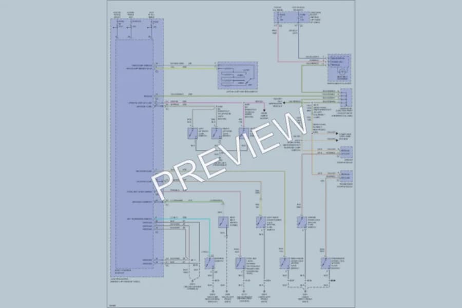 2001 Jeep GrandCherokee Warning Systems wiring diagram preview