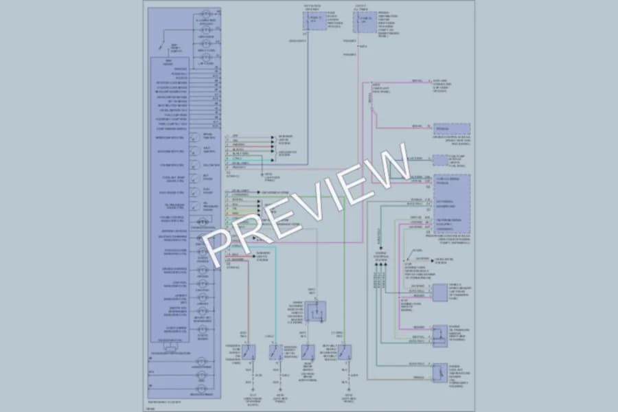 2001 Jeep Wrangler Instrument Cluster wiring diagram preview