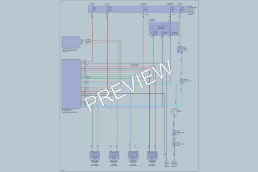 2001 Kia Optima Anti Lock Brakes wiring diagram preview