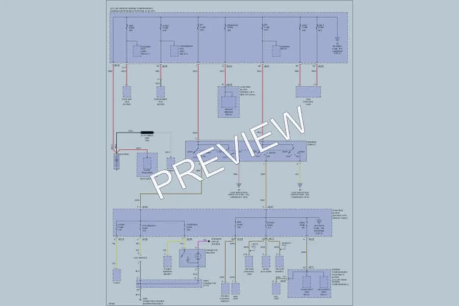 2001 Kia Optima Power Distribution wiring diagram preview