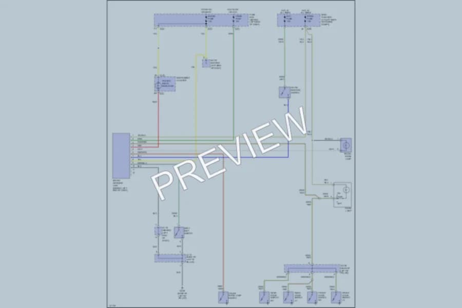 2001 Kia Rio Warning Systems wiring diagram preview