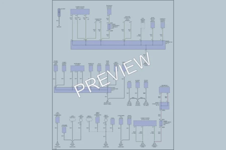 2001 Kia Sephia Ground Distribution wiring diagram preview