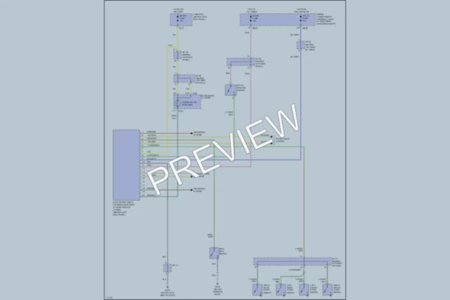 2001 Kia Spectra Body Computer wiring diagram preview