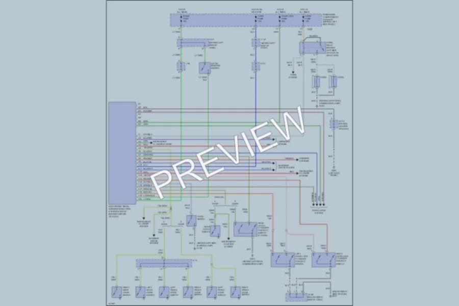 2001 Kia Sportage Body Computer wiring diagram preview