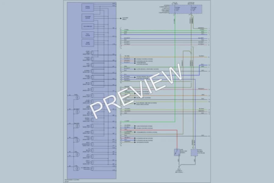 2001 Kia Sportage Instrument Cluster wiring diagram preview