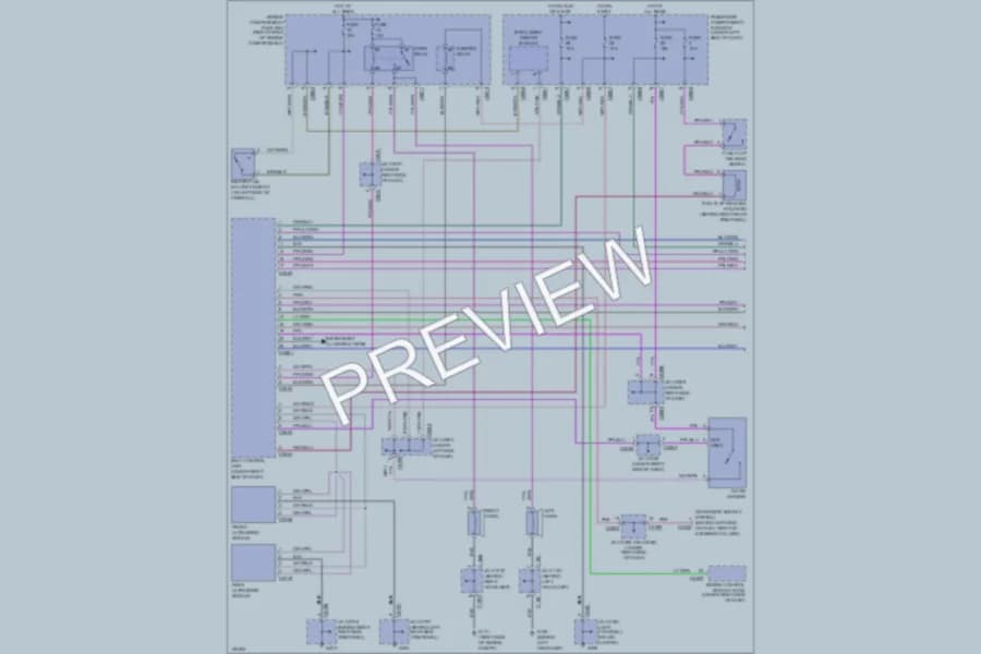 2001 LandRover Discovery Anti Theft wiring diagram preview