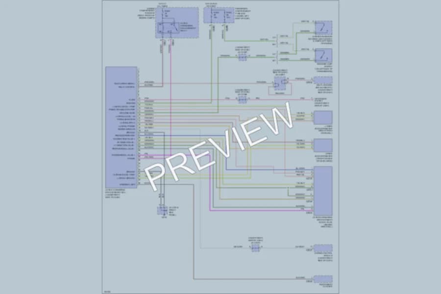 2001 LandRover Discovery Electronic Suspension wiring diagram preview