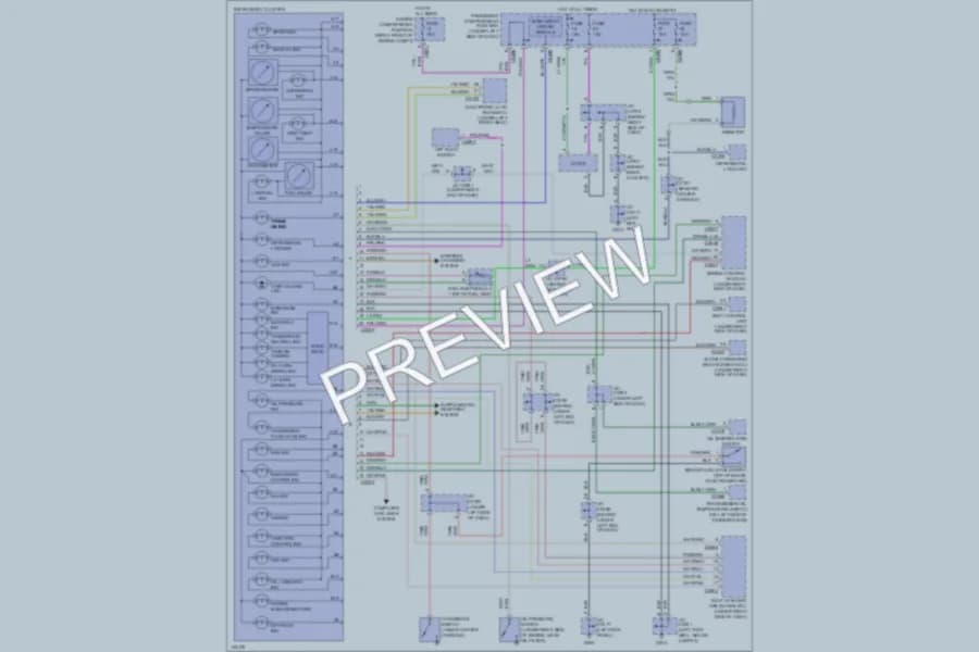 2001 LandRover Discovery Instrument Cluster wiring diagram preview