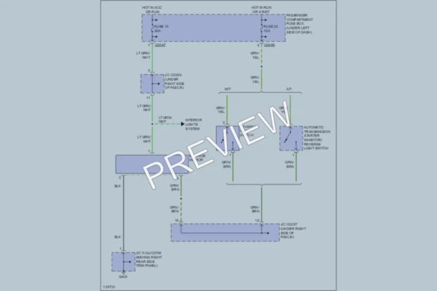 2001 LandRover Discovery Power Mirrors wiring diagram preview