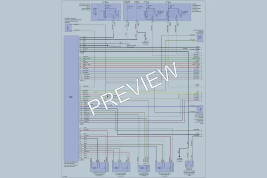 2001 LandRover RangeRover Air Conditioning wiring diagram preview