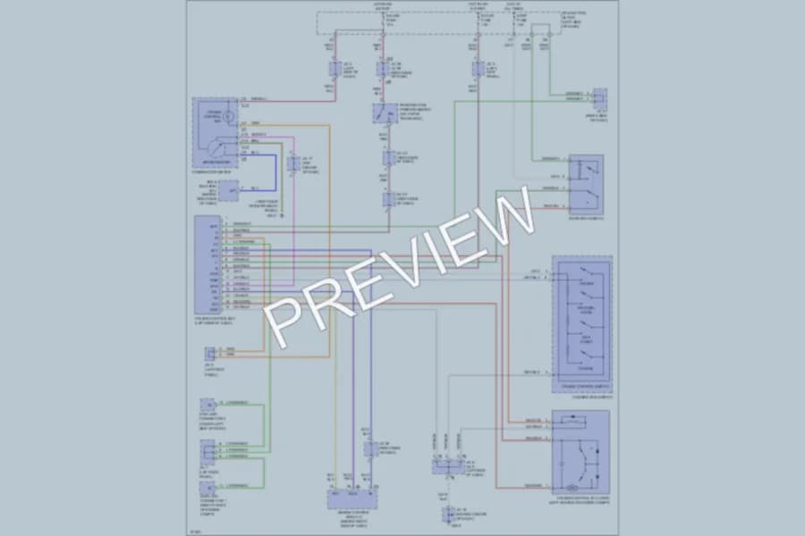 2001 Lexus ES300 Cruise Control wiring diagram preview