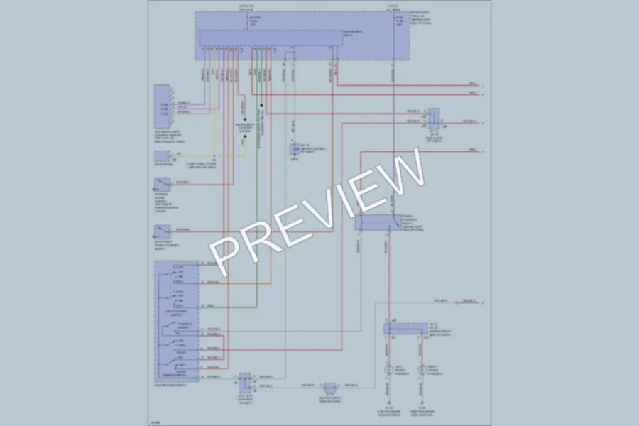 2001 Lexus ES300 Headlights wiring diagram preview