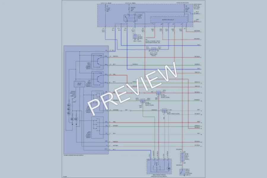 2001 Lexus ES300 Power Windows wiring diagram preview