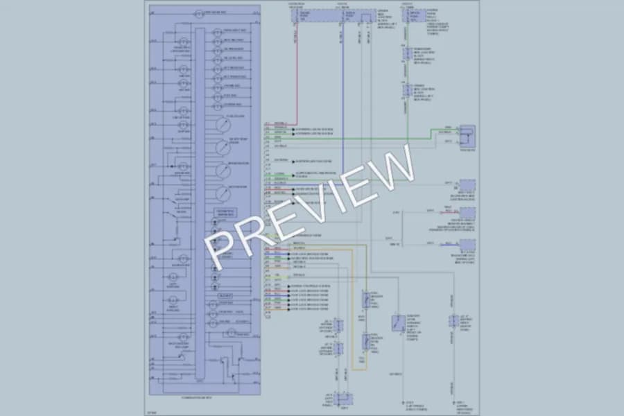 2001 Lexus GS300 Instrument Cluster wiring diagram preview