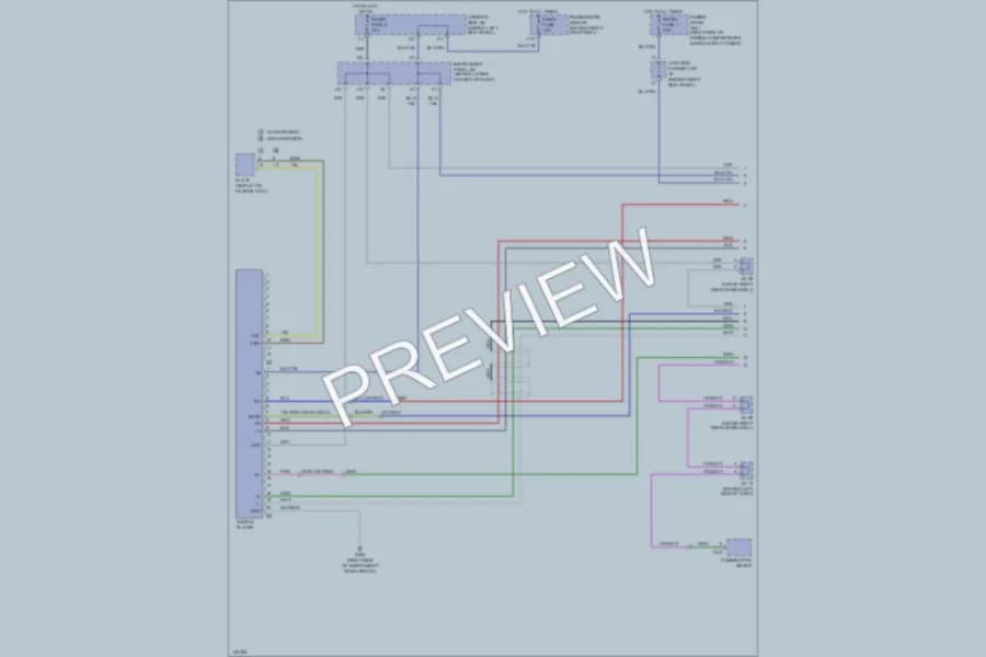 2001 Lexus GS300 Radio wiring diagram preview