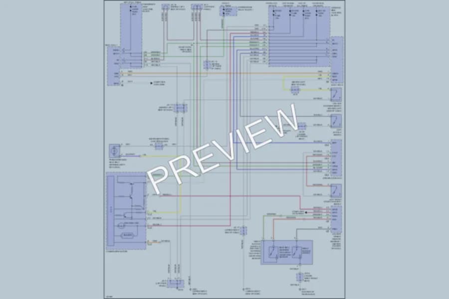 2001 Lexus GS300 Warning Systems wiring diagram preview