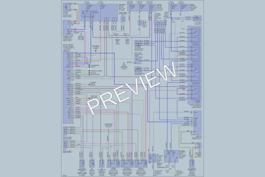 2001 Lexus IS300 Air Conditioning wiring diagram preview