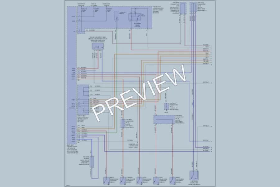2001 Lexus IS300 Anti Theft wiring diagram preview