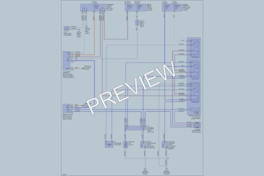 2001 Lexus IS300 Cooling Fan wiring diagram preview