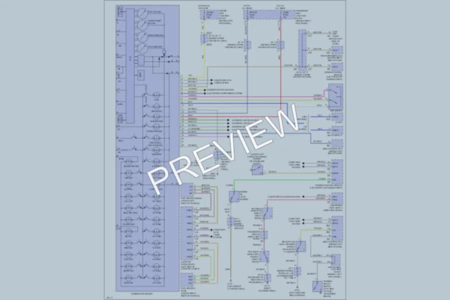 2001 Lexus LS430 Instrument Cluster wiring diagram preview