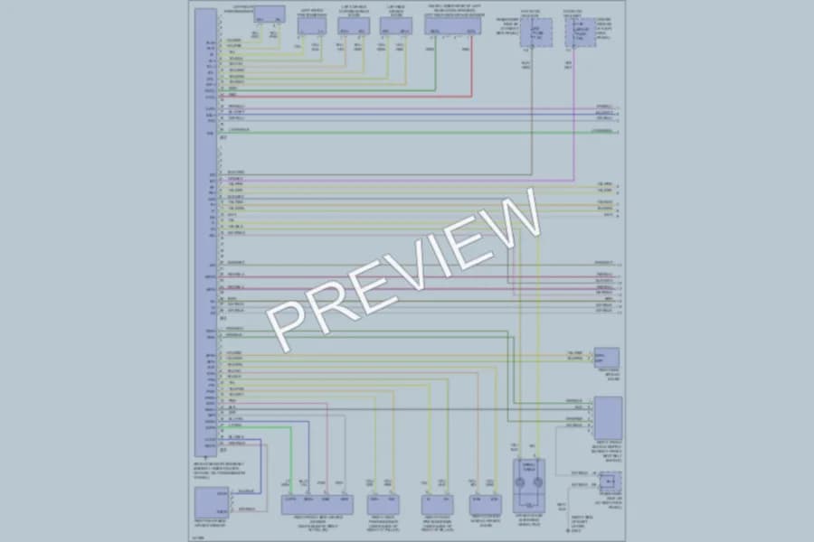 2001 Lexus LS430 Supplemental Restraints wiring diagram preview